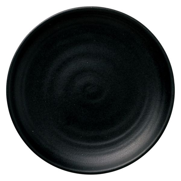 みやび街道　小皿 黒白（こくはく）　黒　４寸皿  [ 4個入 ]　mkd-62826601　[ 4個入 ]（直送品）