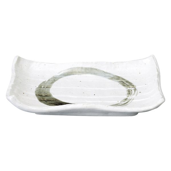 みやび街道　焼物皿 結晶大文字　白焼物皿  [ 4個入 ]　mkd-62905361　[ 4個入 ]（直送品）