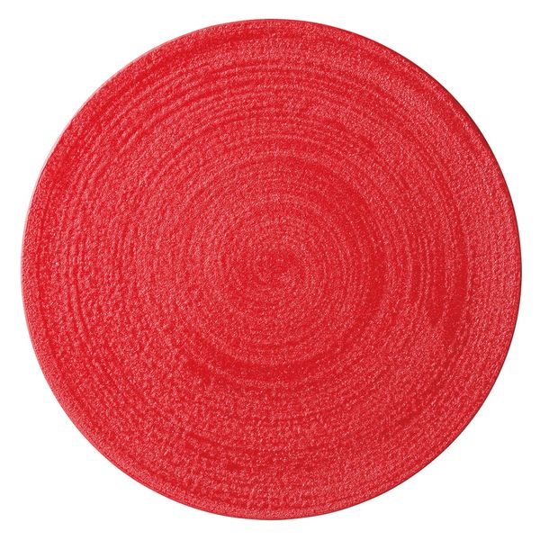 みやび街道　洋食器大皿 Ｓｔｅｌｌａ（ステラ）　赤刷毛２４cmフラットプレート  [ 1個入 ]　mkd-67504574　[ 1個入 ]（直送品）