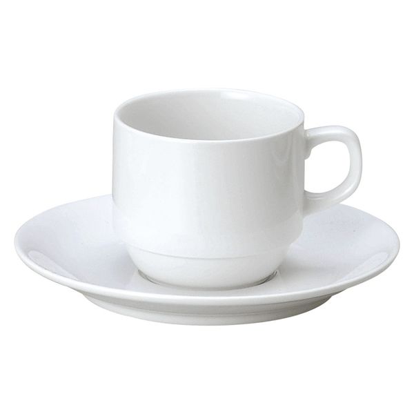 みやび街道 碗皿 ダイヤセラム スタックコーヒー碗皿 mkd-69209373 [ 3個入 ]（直送品）