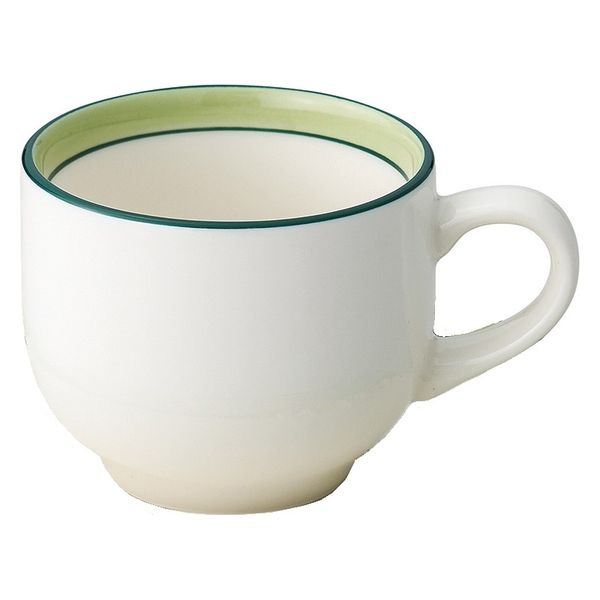 みやび街道 コーヒーカップ グリーンセラム コーヒー碗 [ 3個入 ] mkd-73851221 (3個入)（直送品）