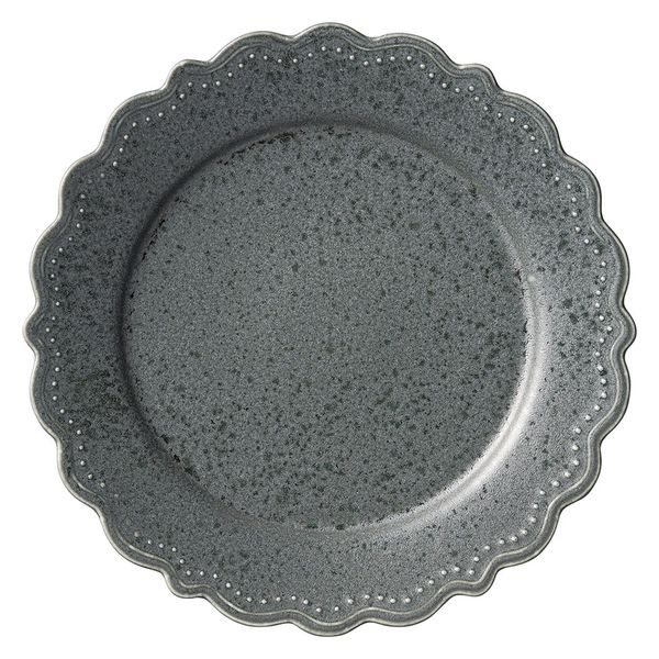 みやび街道　洋食器中皿 Ｅｍｂｏｓｓ（エンボス）　チタングレー２３cmプレート  [ 2個入 ]　mkd-74151574　[ 2個入 ]（直送品）