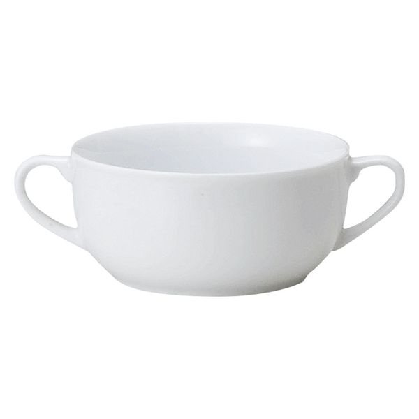 みやび街道 スープカップ スーパーホワイト 両手碗 [ 2個入 ] mkd-74222601 (2個入)（直送品）
