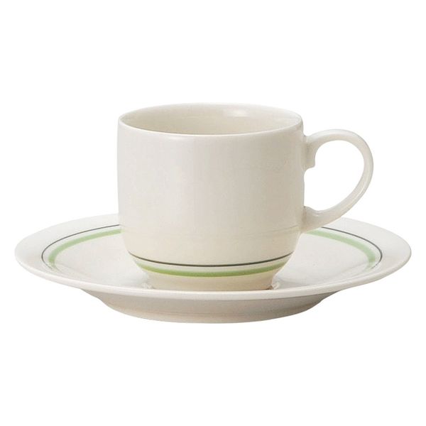 みやび街道 碗皿 グリーンロイヤル コーヒー碗皿 mkd-74333483 [ 2個入 ]（直送品）