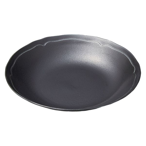 みやび街道　麺皿 ｐｏｉｒｅ２７．５cmパスタ皿（ブラック）  [ 1個入 ]　mkd-75304244　[ 1個入 ]（直送品）