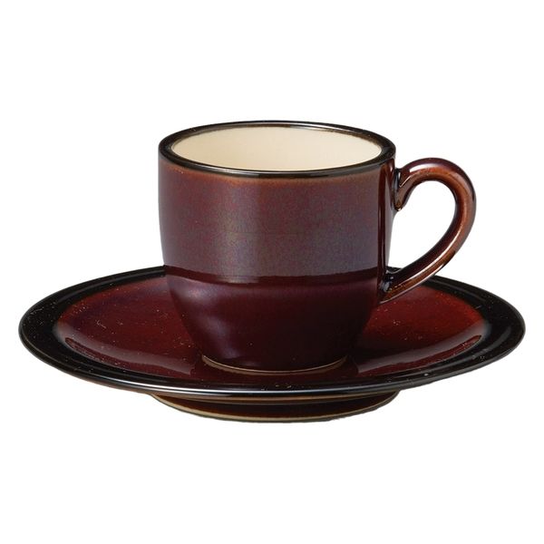 みやび街道 碗皿 BlackRustコーヒー碗皿（C） mkd-77412254 [ 2個入 ]（直送品）