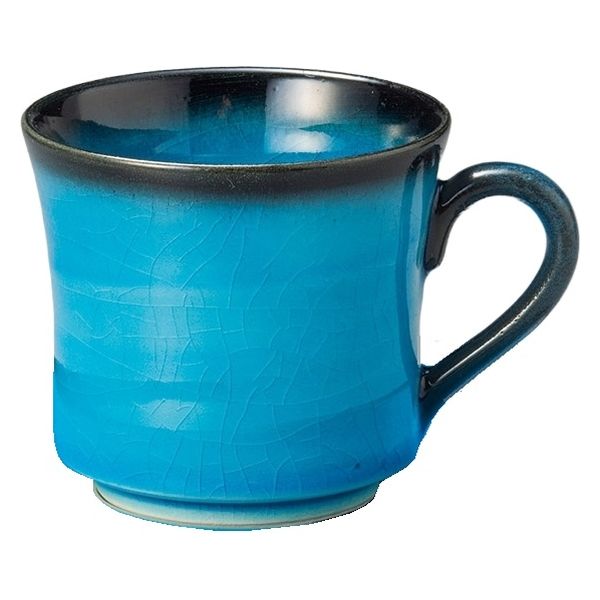 みやび街道 コーヒーカップ 青輝貫入コーヒー碗 [ 3個入 ] mkd-77543014 (3個入)（直送品）