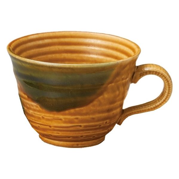 みやび街道 コーヒーカップ 渦紋黄瀬戸コーヒー碗 [ 8個入 ] mkd-77764364 (8個入)（直送品）