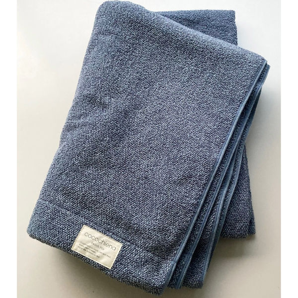 日繊商工 洗うほどに膨らむタオルシリーズのタオルケット：ココケット（ネイビー） CE65015NB 1箱（10枚入）（直送品）