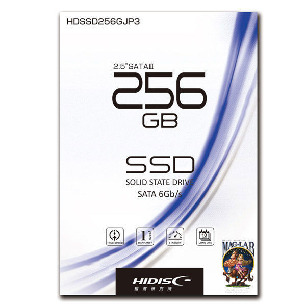 磁気研究所 2.5インチ SATA3内蔵型 SSD 256GB HDSSD256GJP3 1個（わけ