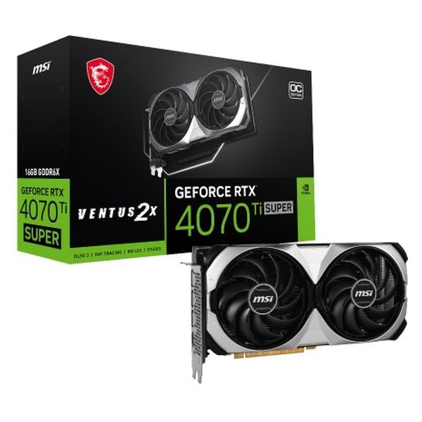 MSI GeForce RTX 4070TI SUPER搭載グラフィックカード SUPER 16G VENTUS 2X OC 1個（直送品）