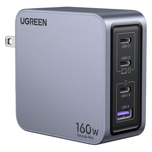 AC充電器 USB充電器 160W USB Type-C 3ポート USB-A 1ポート Nexode Pro 1個 UGREEN