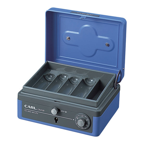 カール事務器 キャッシュボックス(M) B7サイズ CB-8100-B 1台 - アスクル
