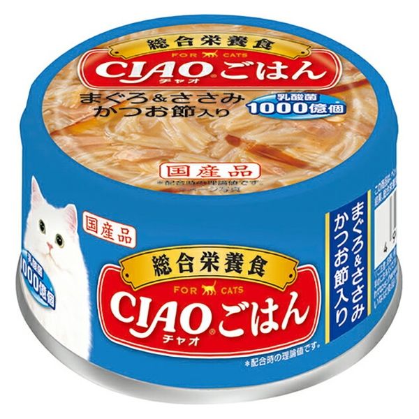 いなばペットフード いなば CIAOチャオごはん まぐろ&ささみ かつお節入り 85g 299401 1個（直送品）