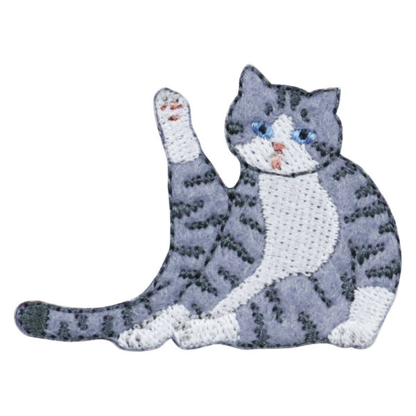 清原 気ままなポーズの猫ワッペン WNK-07_000 1セット(9袋)（直送品）