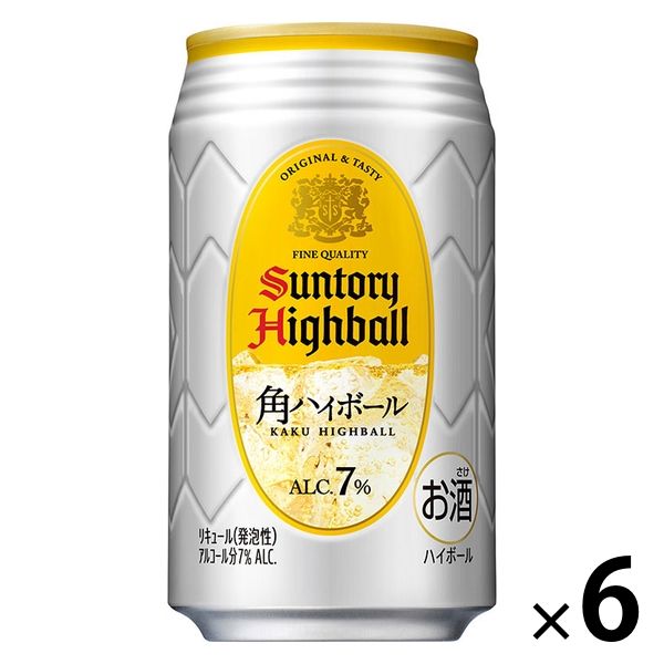 ハイボール 角ハイボール 350ml×6本 缶 サントリー - アスクル