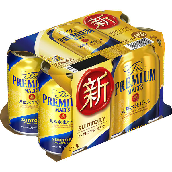 ビール　プレミアムモルツ　(プレモル)　350ml　1パック(6本)　プレミアムビール　缶ビール