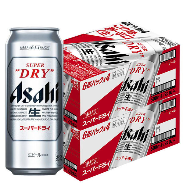 ビール　アサヒ　スーパードライ　500ml　2ケース(48本)　缶ビール
