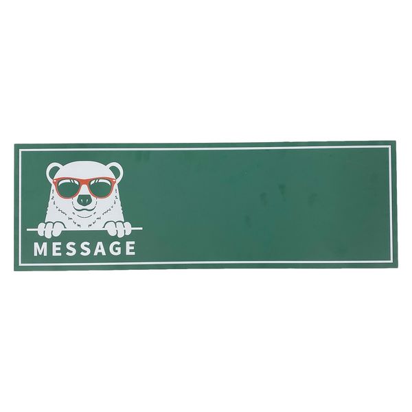 グリーンクロス 黒板メッセージボード 横 H200×W600 6300053530 1枚（直送品）