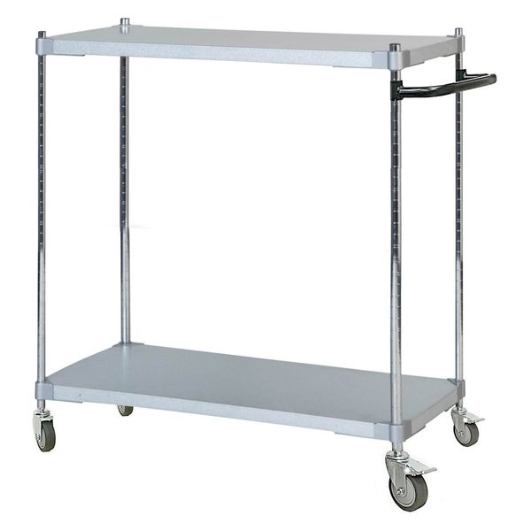 アイ・エル・シー スチールラックワゴン46×90 2段 ポール900 取っ手付きBK TGGS2-46909BK 1台（直送品）