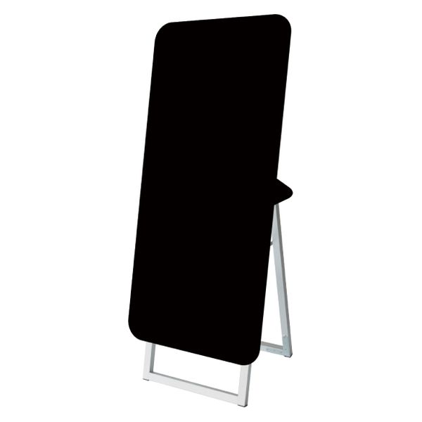 常磐精工 ポップルスタンド看板シルエット 45×90片面ブラック ふきだし形(右) PPSKSL45X90K-FKR 1台（直送品）