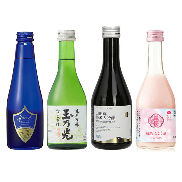 冷蔵]チル酒 バラエティセット 4種各1本ずつ 日本酒 飲み比べ 9999999999999 1個（直送品） - アスクル