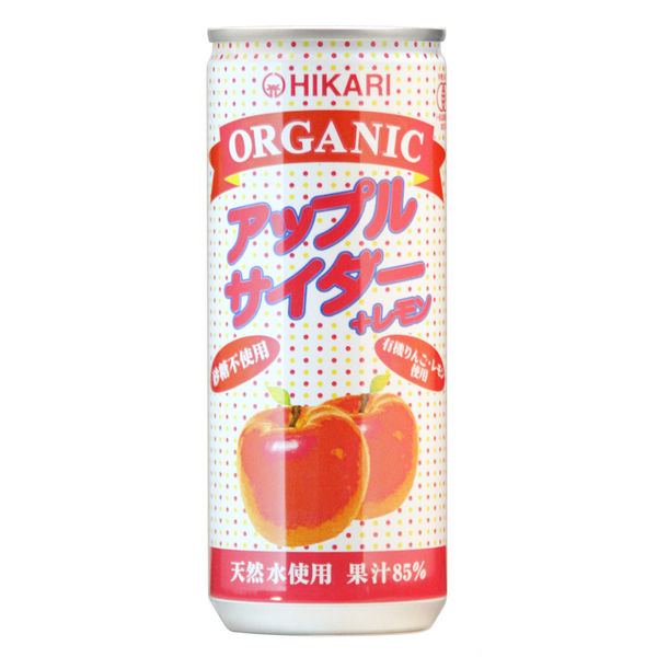 光食品 オーガニック アップルサイダー+レモン 1箱(30缶入)（直送品 
