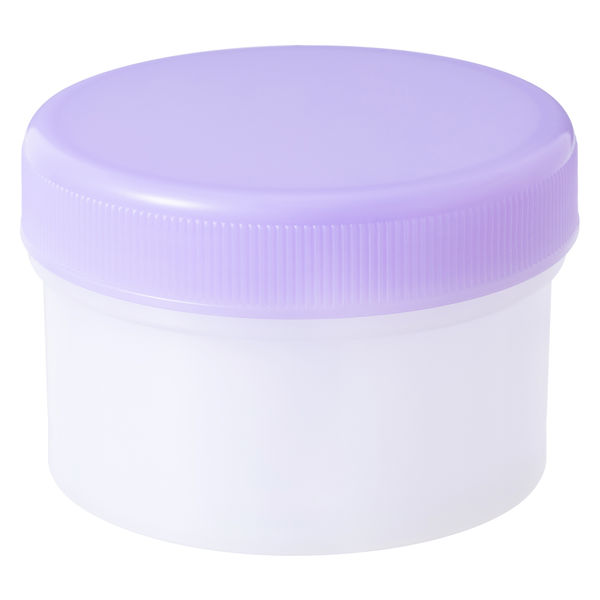 軟膏容器 軟膏壺（つぼ ツボ） 丸底 増量タイプ60mL（50ｇ処方時使用サイズ） パープル（紫） 3袋（20個入×3 60個） オリジナル
