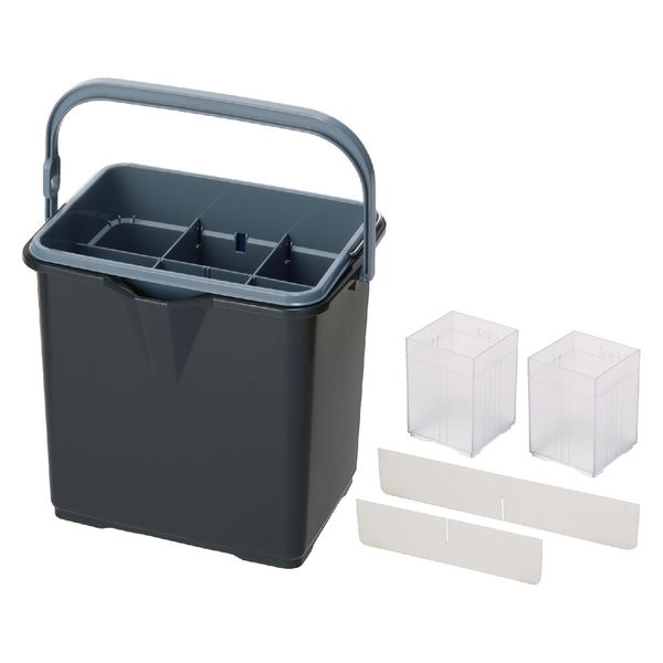 テラモト 仕切付きバケツ2 アウターバケツ用仕切板セット グレー CE4471025 1個（直送品）