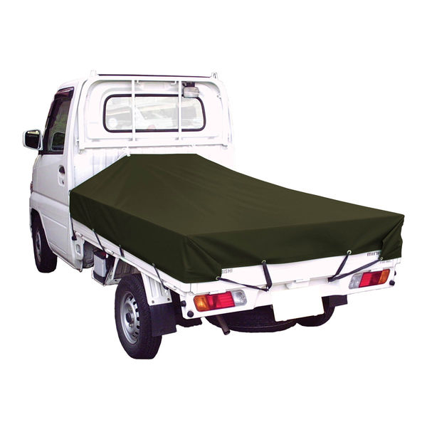 カワシマ盛工 シートマン 帆布トラックシート 軽トラック用 オリーブドラブ SH-KOD 1個（直送品）