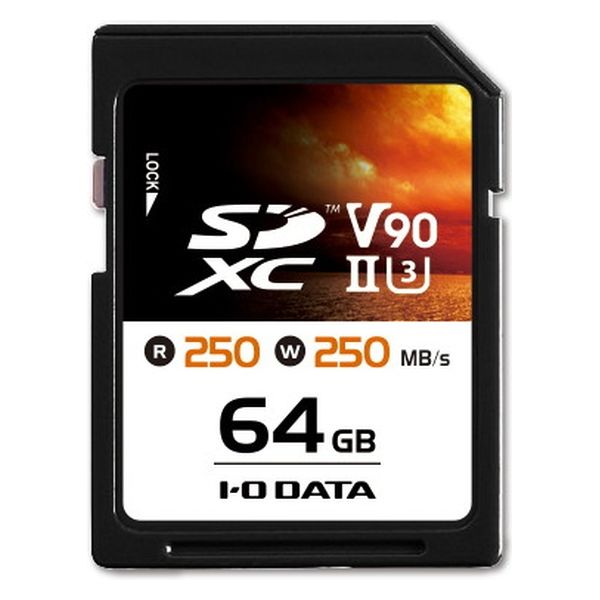 アイオーデータ SDXCカード UHS2 64GB SD2U3-64G 1個（直送品） - アスクル