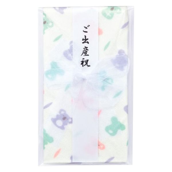 日繊商工 タオルハンカチ素材のご祝儀袋(出産祝い用):「ぐーぱーコアラ」 JG8010 1箱(50個入)（直送品）