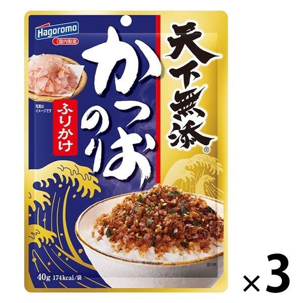 かつおのり ふりかけ 40g 1セット（3個）はごろもフーズ 天下無添 アスクル