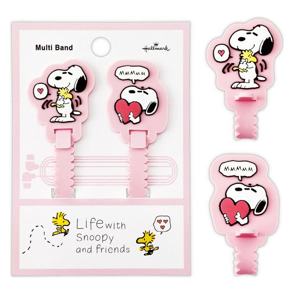 日本ホールマーク バンド スヌーピー ピンク 831110 1セット(6個