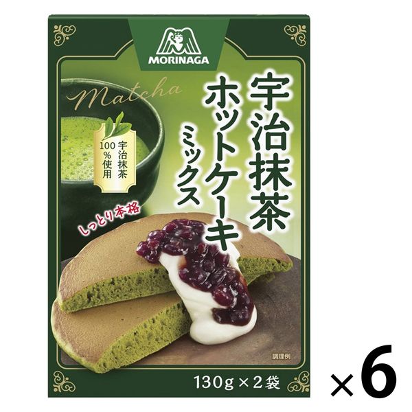 ホットケーキミックス 宇治抹茶 1セット（1箱×6） 森永製菓 製菓材 手作りお菓子 パンケーキ