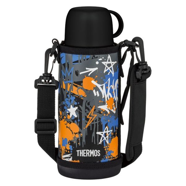 新品 サーモス 2way 水筒　1L ブラックペイント　スプラ Amazon｜サーモス 水筒 真空断熱2ウェイボトル 0.6L/0.63L
