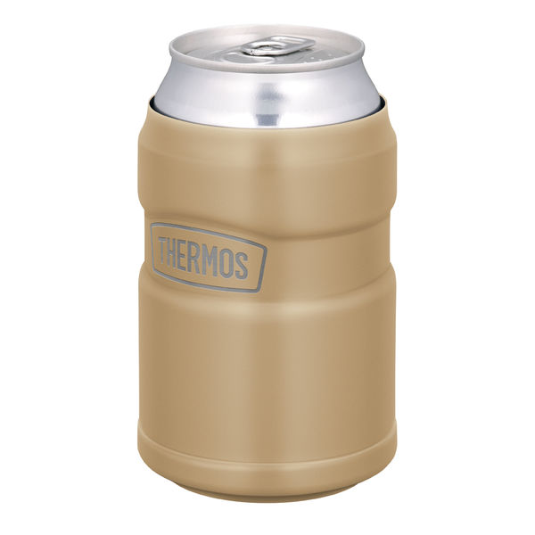 サーモス（THERMOS）保冷缶ホルダー サンドベージュ 350ml缶用 ROD-0021 SDBE 1個 - アスクル