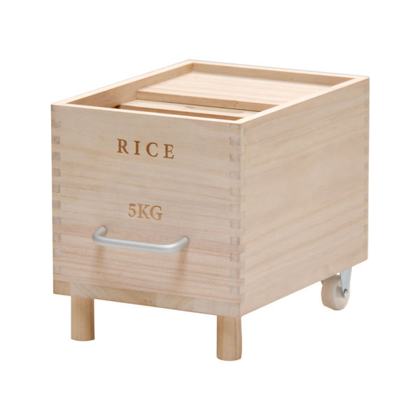 B.Bファニシング Rice キャスター付き米びつ 5kg 幅220×奥行325 B.Bファニシング Rice キャスター付き米びつ 5kg 幅220×奥行325