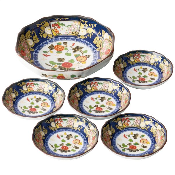 『未使用』　掛谷窯　『古伊万里写』　古伊万里複製柄　煮物椀　5杯 未使用』 掛谷窯 『古伊万里写』 古伊万里複製柄 煮物椀 5杯