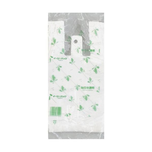 福助工業 福助 イージーバッグ 関東 半透明タイプ No.6 100枚入 0472352 1セット(2000枚:100枚×20袋)（直送品）