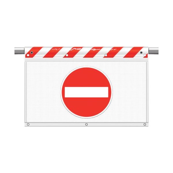 ユニット 風抜けメッシュ標識 進入禁止(反射) 341-92 1枚 106-3233（直送品）