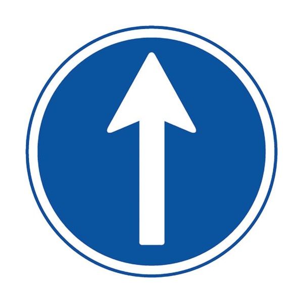 ユニット 道路用標識 指定方向外進行禁止 395-311 1枚 106-1687（直送品）