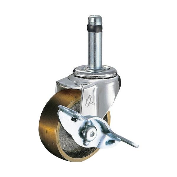ハンマーキャスター ハンマー 差込み旋回式イモノ車輪 50mm ストッパー付 415K-C50 1個 814-0906（直送品）