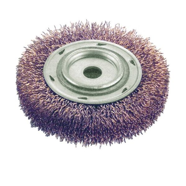 Ampco 防爆チゼル ブラシホイール(ねじ山なし) 外径50.8mm 線径0.254mm 穴径1/2インチ AMCWB-20C 1個（直送品）