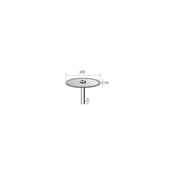 【在庫限り】 ナカニシ 電着ダイヤモンドディスク φ30×0.8×軸3 #140 14086 1本 その他