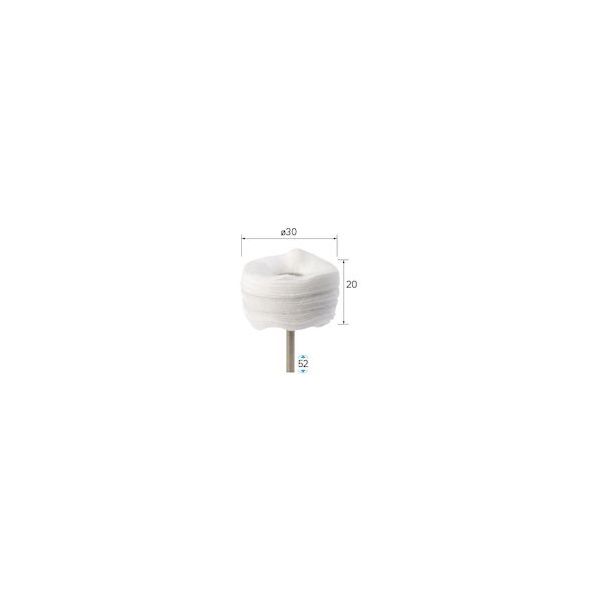 ナカニシ 布バフ 特厚 3本入 φ30×20×軸3 53744 1パック(3本) 407-7251（直送品）