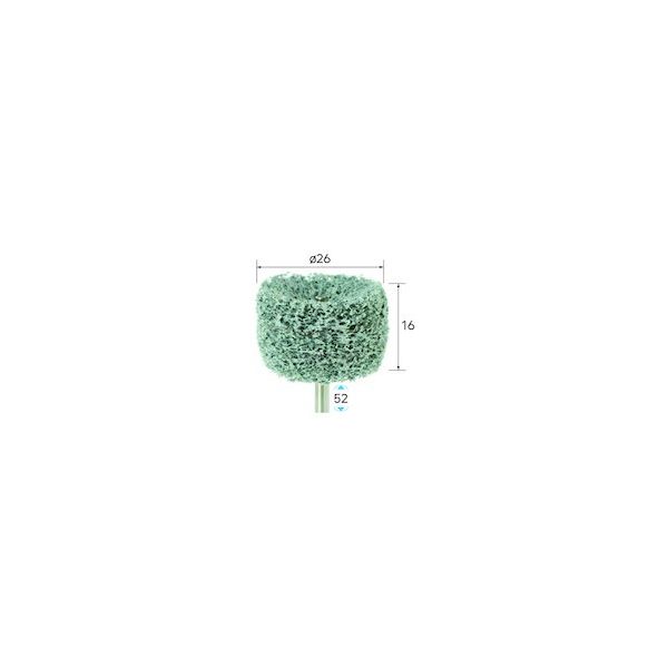 ナカニシ ニューポリッシュサンダー 3本入 円筒型 φ26×16×軸3 #240 49008 1パック(3本) 407-1763（直送品）