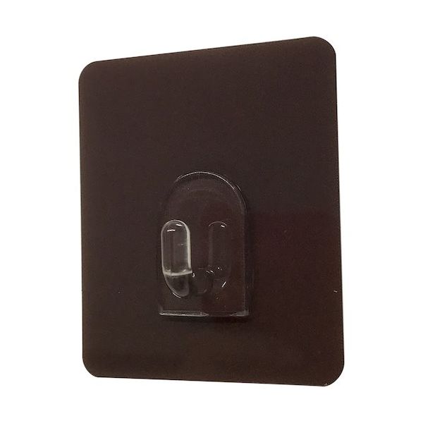 ダイドーハント DAIDОHANT 粘着フック 焦茶50×60MM 2個入 耐荷重約1kg 10177817 1パック(2個)（直送品）