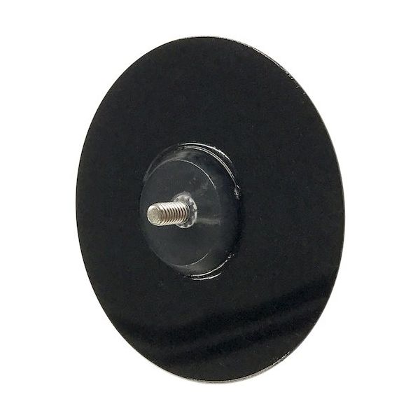 ダイドーハント DAIDОHANT ねじ付粘着シート 墨φ60 M4×6MM 2個入 10177832 1パック(2個) 542-9972（直送品）