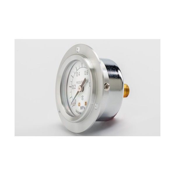 高島計器 高島 小型圧力計(D枠埋込型・縁あり・中心ネジ・φ50)圧力レンジ0.0~25MPa G1/4 1750225 1個（直送品）
